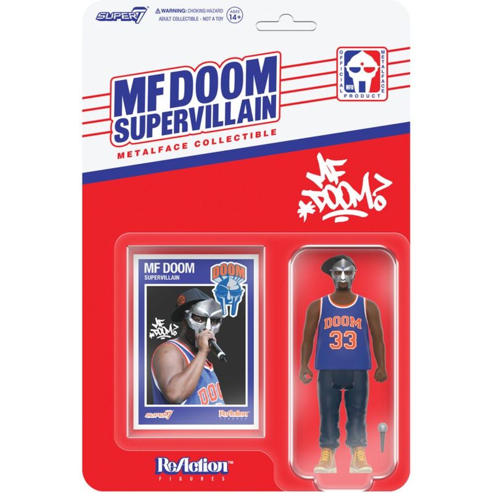 MF Doom - Super7 - MF DOOM - ReAction Figures Wv3 - MF DOOM (NYC)  COLLECTIBLES